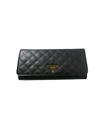 Prada Quilted Continental Wallet, front view
